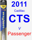 Passenger Wiper Blade for 2011 Cadillac CTS - Hybrid