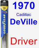 Driver Wiper Blade for 1970 Cadillac DeVille - Hybrid