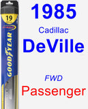 Passenger Wiper Blade for 1985 Cadillac DeVille - Hybrid