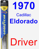 Driver Wiper Blade for 1970 Cadillac Eldorado - Hybrid