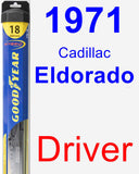 Driver Wiper Blade for 1971 Cadillac Eldorado - Hybrid