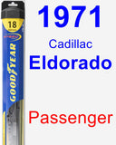 Passenger Wiper Blade for 1971 Cadillac Eldorado - Hybrid