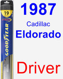 Driver Wiper Blade for 1987 Cadillac Eldorado - Hybrid