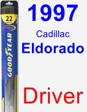 Driver Wiper Blade for 1997 Cadillac Eldorado - Hybrid