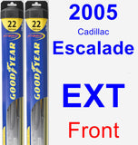 Front Wiper Blade Pack for 2005 Cadillac Escalade EXT - Hybrid