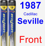 Front Wiper Blade Pack for 1987 Cadillac Seville - Hybrid