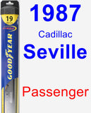 Passenger Wiper Blade for 1987 Cadillac Seville - Hybrid