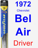 Driver Wiper Blade for 1972 Chevrolet Bel Air - Hybrid