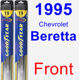 Front Wiper Blade Pack for 1995 Chevrolet Beretta - Hybrid