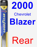 Rear Wiper Blade for 2000 Chevrolet Blazer - Hybrid