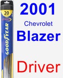 Driver Wiper Blade for 2001 Chevrolet Blazer - Hybrid