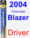 Driver Wiper Blade for 2004 Chevrolet Blazer - Hybrid