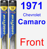 Front Wiper Blade Pack for 1971 Chevrolet Camaro - Hybrid