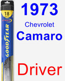 Driver Wiper Blade for 1973 Chevrolet Camaro - Hybrid