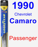 Passenger Wiper Blade for 1990 Chevrolet Camaro - Hybrid