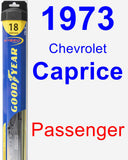 Passenger Wiper Blade for 1973 Chevrolet Caprice - Hybrid