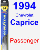 Passenger Wiper Blade for 1994 Chevrolet Caprice - Hybrid