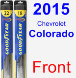 Front Wiper Blade Pack for 2015 Chevrolet Colorado - Hybrid