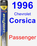 Passenger Wiper Blade for 1996 Chevrolet Corsica - Hybrid