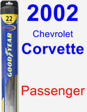 Passenger Wiper Blade for 2002 Chevrolet Corvette - Hybrid