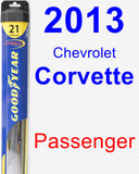 Passenger Wiper Blade for 2013 Chevrolet Corvette - Hybrid