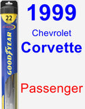 Passenger Wiper Blade for 1999 Chevrolet Corvette - Hybrid