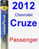 Passenger Wiper Blade for 2012 Chevrolet Cruze - Hybrid