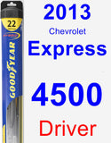 Driver Wiper Blade for 2013 Chevrolet Express 4500 - Hybrid