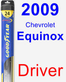 Driver Wiper Blade for 2009 Chevrolet Equinox - Hybrid