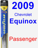 Passenger Wiper Blade for 2009 Chevrolet Equinox - Hybrid