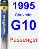 Passenger Wiper Blade for 1995 Chevrolet G10 - Hybrid