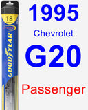 Passenger Wiper Blade for 1995 Chevrolet G20 - Hybrid