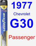 Passenger Wiper Blade for 1977 Chevrolet G30 - Hybrid