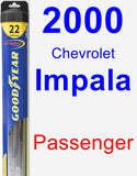 Passenger Wiper Blade for 2000 Chevrolet Impala - Hybrid