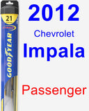 Passenger Wiper Blade for 2012 Chevrolet Impala - Hybrid