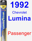 Passenger Wiper Blade for 1992 Chevrolet Lumina - Hybrid