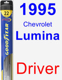 Driver Wiper Blade for 1995 Chevrolet Lumina - Hybrid