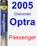 Passenger Wiper Blade for 2005 Chevrolet Optra - Hybrid