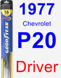 Driver Wiper Blade for 1977 Chevrolet P20 - Hybrid