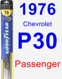 Passenger Wiper Blade for 1976 Chevrolet P30 - Hybrid