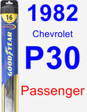 Passenger Wiper Blade for 1982 Chevrolet P30 - Hybrid