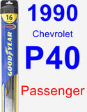 Passenger Wiper Blade for 1990 Chevrolet P40 - Hybrid