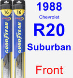 Front Wiper Blade Pack for 1988 Chevrolet R20 Suburban - Hybrid