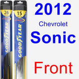 Front Wiper Blade Pack for 2012 Chevrolet Sonic - Hybrid