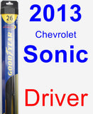 Driver Wiper Blade for 2013 Chevrolet Sonic - Hybrid
