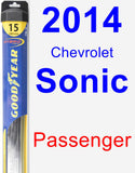 Passenger Wiper Blade for 2014 Chevrolet Sonic - Hybrid