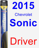 Driver Wiper Blade for 2015 Chevrolet Sonic - Hybrid