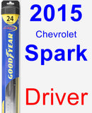 Driver Wiper Blade for 2015 Chevrolet Spark - Hybrid