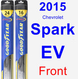 Front Wiper Blade Pack for 2015 Chevrolet Spark EV - Hybrid