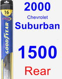 Rear Wiper Blade for 2000 Chevrolet Suburban 1500 - Hybrid